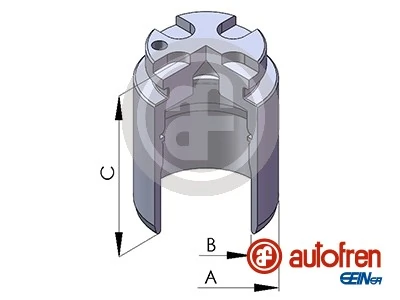 Piston, brake caliper
